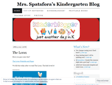 Tablet Screenshot of kinderblogger.wordpress.com