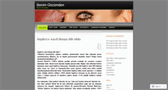 Desktop Screenshot of benimgozumden.wordpress.com