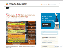 Tablet Screenshot of cenartedimensoes.wordpress.com