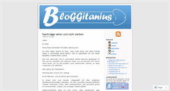 Desktop Screenshot of bloggitanius.wordpress.com