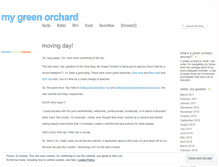 Tablet Screenshot of mygreenorchard.wordpress.com