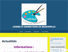 Tablet Screenshot of loisirsanimationsbazainville.wordpress.com