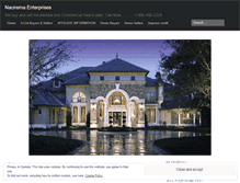 Tablet Screenshot of naciremaenterprises.wordpress.com
