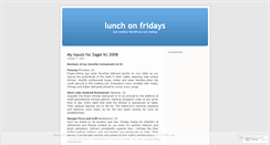Desktop Screenshot of lunchonfriday.wordpress.com