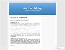 Tablet Screenshot of lunchonfriday.wordpress.com