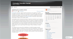 Desktop Screenshot of christopherscarcella.wordpress.com