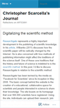 Mobile Screenshot of christopherscarcella.wordpress.com
