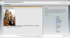 Desktop Screenshot of houstonguitarlessons.wordpress.com