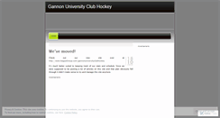Desktop Screenshot of gannonhockey.wordpress.com