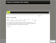 Tablet Screenshot of gannonhockey.wordpress.com