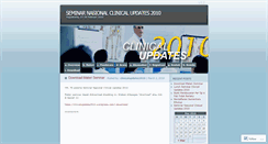 Desktop Screenshot of clinicalupdates2010.wordpress.com