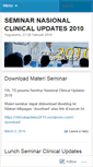Mobile Screenshot of clinicalupdates2010.wordpress.com