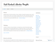 Tablet Screenshot of nickmarland.wordpress.com
