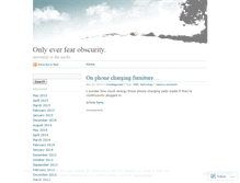 Tablet Screenshot of onlyeverfearobscurity.wordpress.com