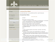 Tablet Screenshot of encloseddeerblindsnldc.wordpress.com