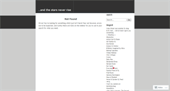 Desktop Screenshot of andthestarsneverrise.wordpress.com