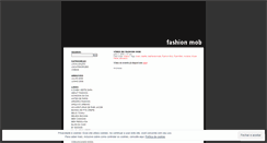 Desktop Screenshot of fashionmob.wordpress.com