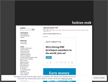 Tablet Screenshot of fashionmob.wordpress.com