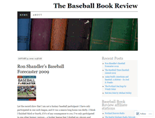 Tablet Screenshot of baseballbookreview.wordpress.com