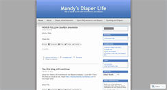 Desktop Screenshot of mandydiaperworld.wordpress.com