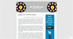 Desktop Screenshot of dereligiones.wordpress.com