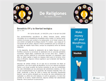 Tablet Screenshot of dereligiones.wordpress.com