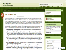 Tablet Screenshot of burgun.wordpress.com