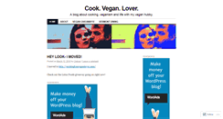 Desktop Screenshot of cookingforaveganlover.wordpress.com