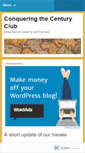 Mobile Screenshot of conqueringthecenturyclub.wordpress.com