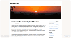 Desktop Screenshot of mikemckell.wordpress.com