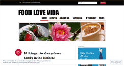 Desktop Screenshot of foodlovevida.wordpress.com