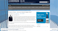 Desktop Screenshot of hewison.wordpress.com