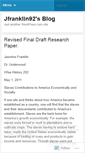 Mobile Screenshot of jfranklin92.wordpress.com