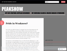 Tablet Screenshot of peakshow.wordpress.com