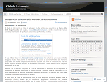 Tablet Screenshot of clubdeastronomia.wordpress.com