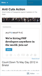 Mobile Screenshot of anticutsaction.wordpress.com