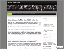 Tablet Screenshot of anticutsaction.wordpress.com