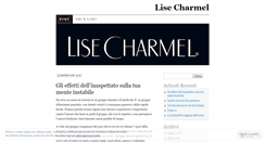 Desktop Screenshot of lisecharmel.wordpress.com