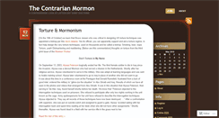 Desktop Screenshot of contrarianmormon.wordpress.com