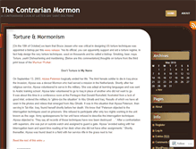 Tablet Screenshot of contrarianmormon.wordpress.com