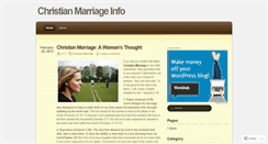 Desktop Screenshot of christianmarriageinfo.wordpress.com