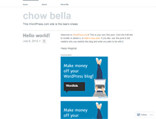 Tablet Screenshot of chowbellaroma.wordpress.com