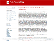 Tablet Screenshot of faithfoster.wordpress.com