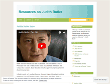 Tablet Screenshot of judithbutler.wordpress.com