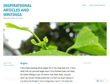 Tablet Screenshot of inspirationalarticles.wordpress.com