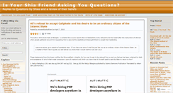 Desktop Screenshot of answersforshiafriend.wordpress.com