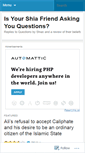 Mobile Screenshot of answersforshiafriend.wordpress.com