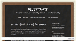 Desktop Screenshot of dilettante.wordpress.com