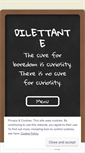 Mobile Screenshot of dilettante.wordpress.com