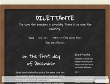Tablet Screenshot of dilettante.wordpress.com